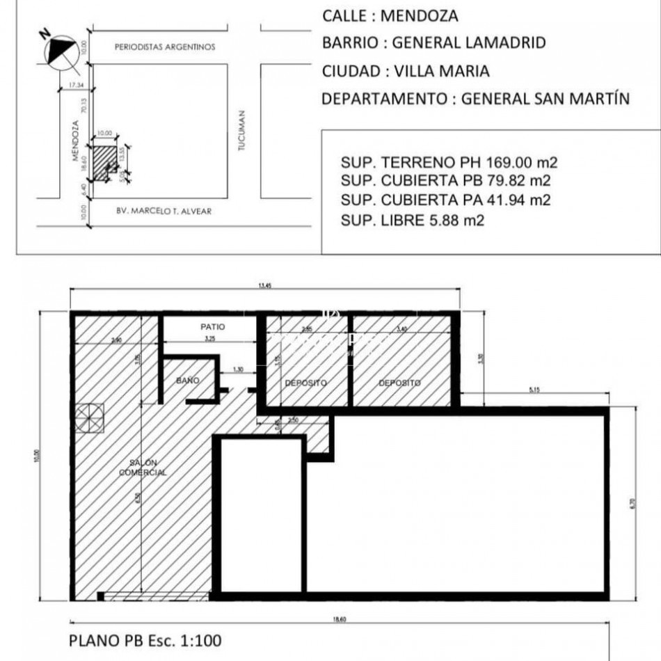 LOCAL COMERCIAL + DEPTO EN PLANTA ALTA