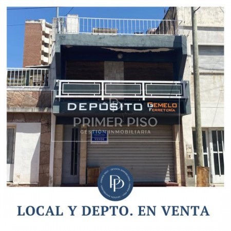 LOCAL COMERCIAL + DEPTO EN PLANTA ALTA